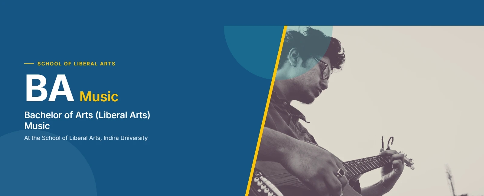BA Liberal Arts Music Desktop Banner