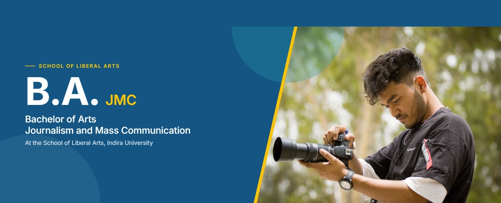 BA Journalism and Mass Communication Desktop Banner