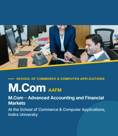 MCom Advanced Accounting and Financial Markets Mobile Banner